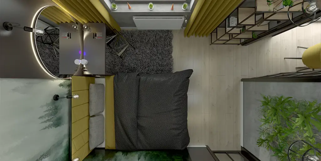 wizualizacja pełna sypialnia