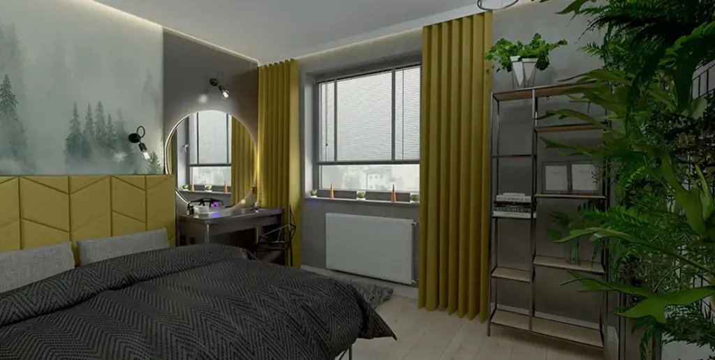 wizualizacja pełna sypialnia