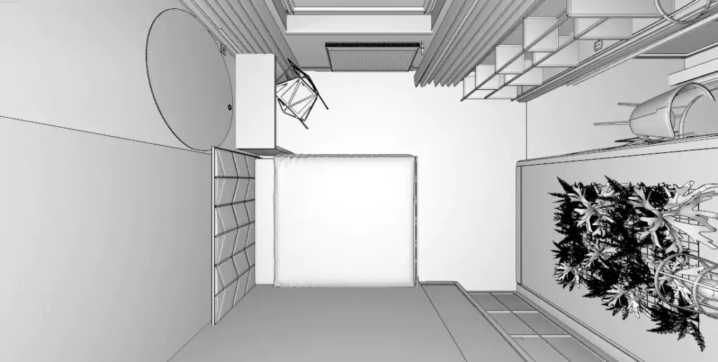 wizualizacja wstepna sypialnia